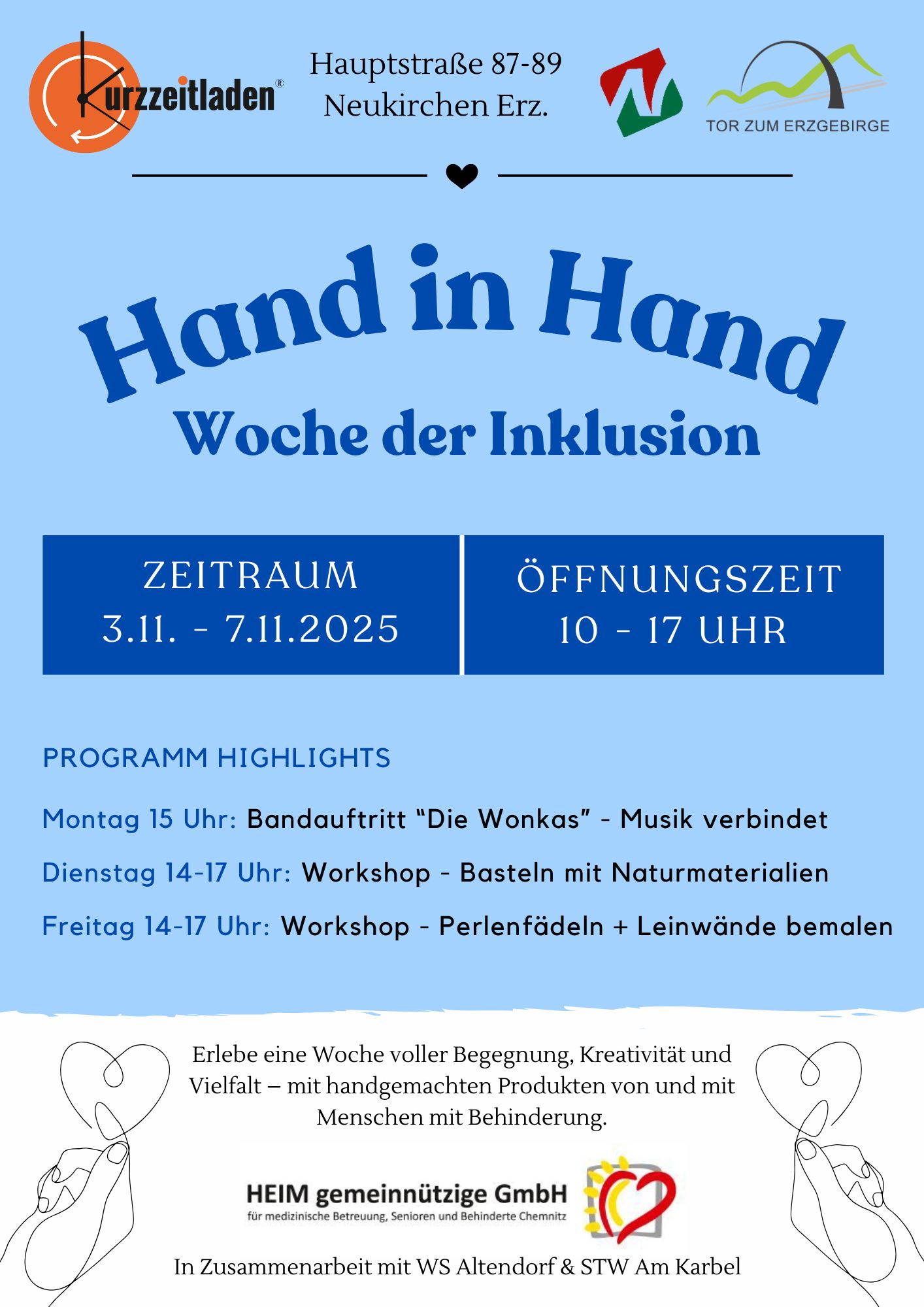 Hand in Hand - Woche der Inklusion